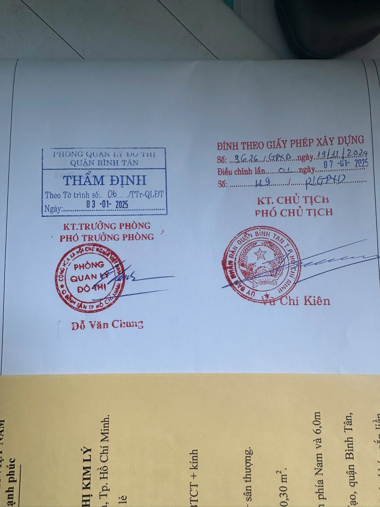 Những điều lưu ý khi xin phép xây dựng phường Bình Hưng Hòa